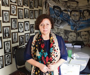 Människorättsarbetaren Bertha Oliva ser en eskalering i brotten mot mänskliga rättigheter, som är värre än under 1980-talets diktatur. Foto: Joakim Medin